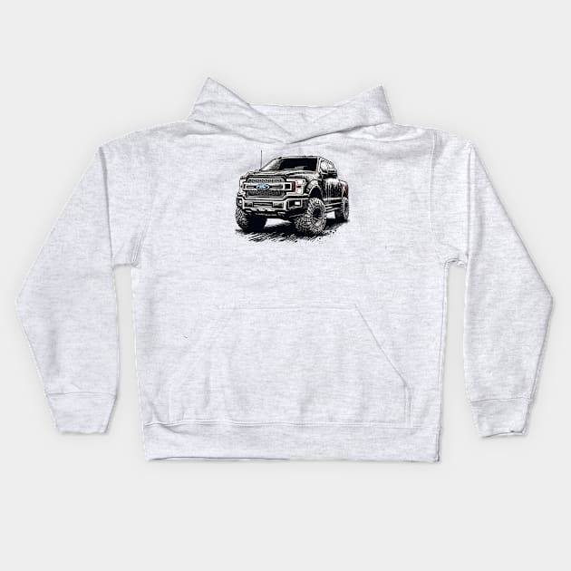 Ford F-150 Kids Hoodie by Vehicles-Art